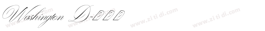 Washington D字体转换